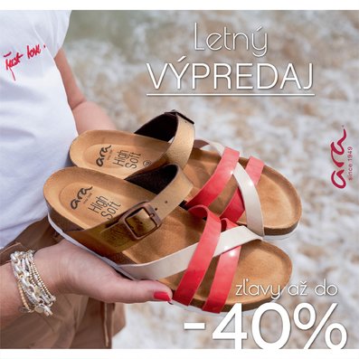 Letný výpredaj so zľavami až do -40%