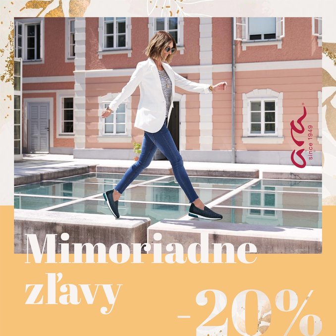 Mimoriadne zľavy -20% na letný výber obuvi