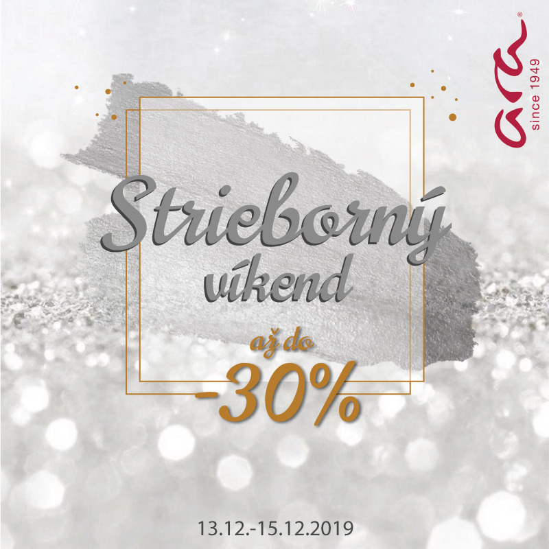 Strieborný víkend do -30%